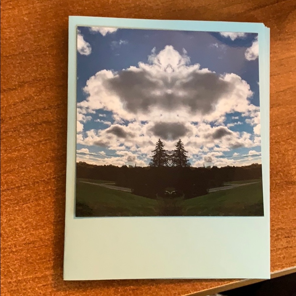 Mirrored Cloud Angel Cards
